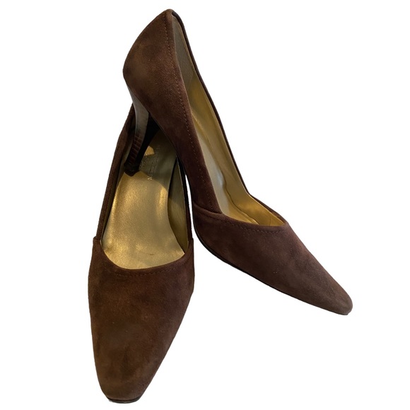 Anne Klein Women’s Brown Suede Pumps (7 1/2 Med) I flex - Picture 1 of 5